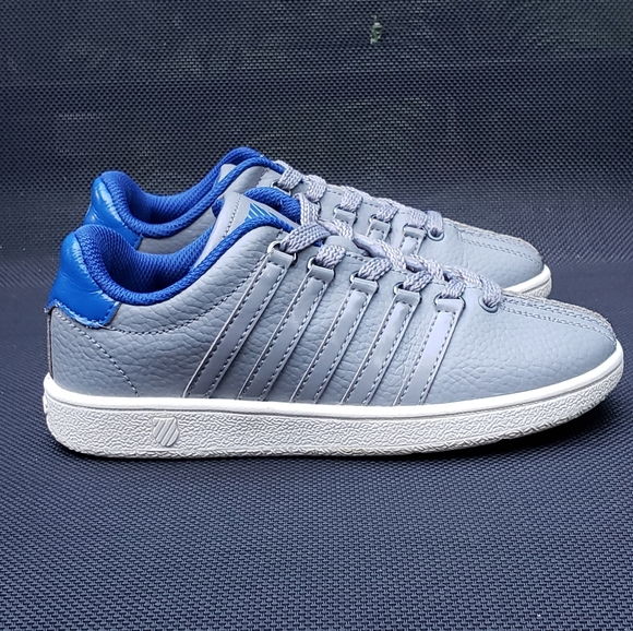 K-Swiss Classic VN Sneakers Gray/Blue leather Size 13.5 little boy - Picture 3 of 16